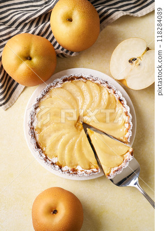 Japanese pear tart cake Japanese pear tart cake 118284089