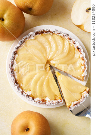 Japanese pear tart cake Japanese pear tart cake 118284090