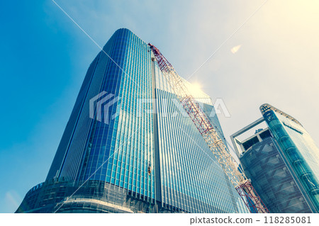 大型建築在建與藍天高輪門戶2024.09Ⅰl-3 暖色調 118285081