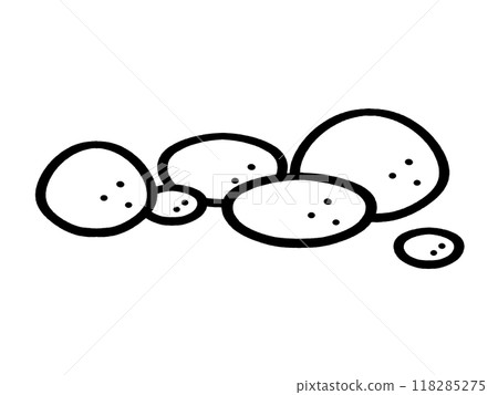 卵石插畫素材 118285275