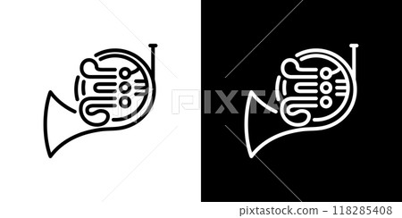 樂團簡單的線條圖標 樂團簡單的線條圖標 118285408