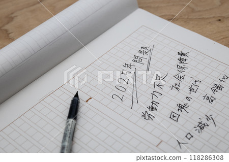 我正在稿紙上工工整整地寫出2025年的問題。 我正在稿紙上工工整整地寫出2025年的問題。 118286308