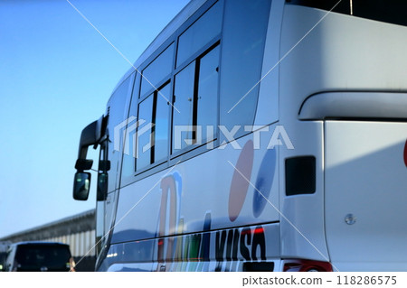 Large sightseeing bus 118286575