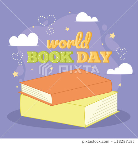 World book day poster Vector 118287185