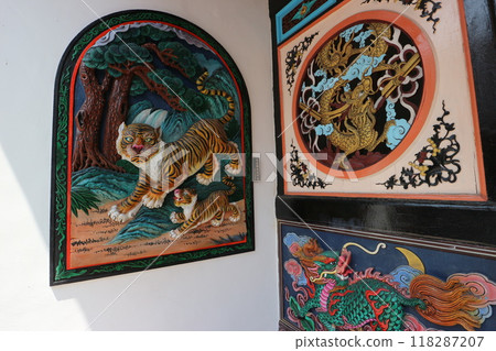 Malaysia, Melaka Chinatown mural 118287207