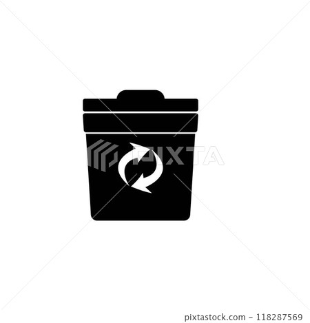 trash can logo 118287569