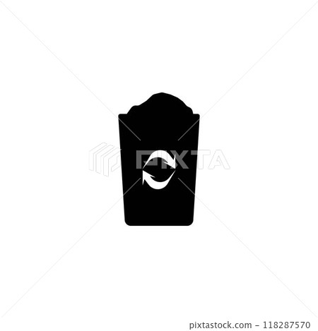trash can logo trash can logo 118287570