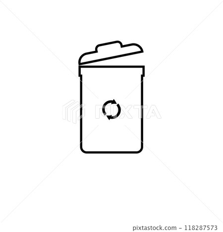 trash can logo trash can logo 118287573