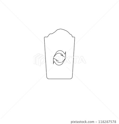 trash can logo trash can logo 118287578