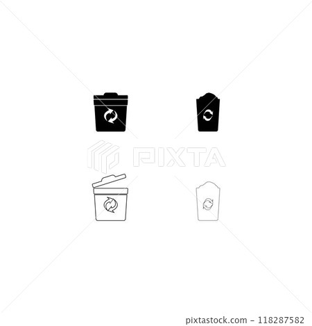 trash can logo 118287582