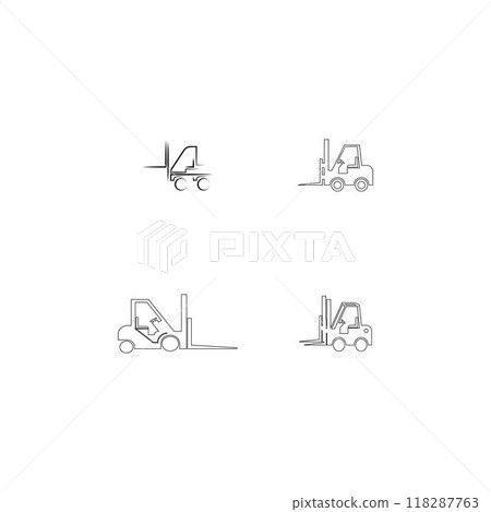 forklift logo forklift logo 118287763