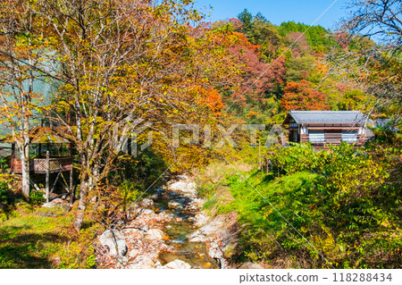 Tsumago-juku to Magome-juku Trail (Autumn) 118288434