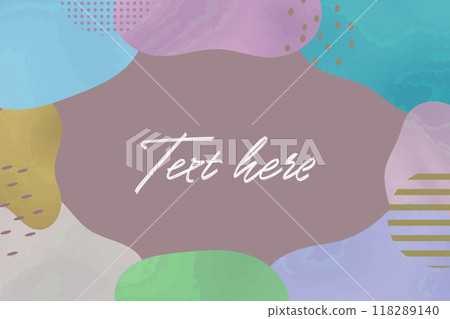 流體形狀細微差別框架水平流行與文字 流體形狀細微差別框架水平流行與文字 118289140
