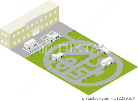 等距大牌駕訓班圖片素材 118289167