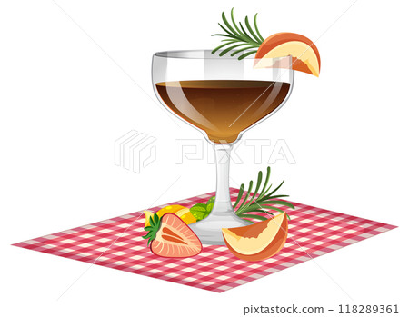 Refreshing Cocktail with Fruits 118289361