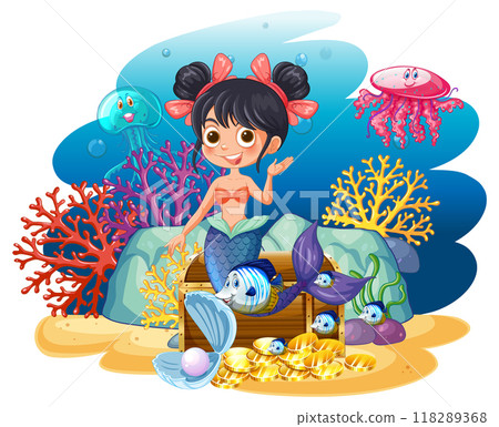 Mermaid and Underwater Treasure Adventure Mermaid and Underwater Treasure Adventure 118289368