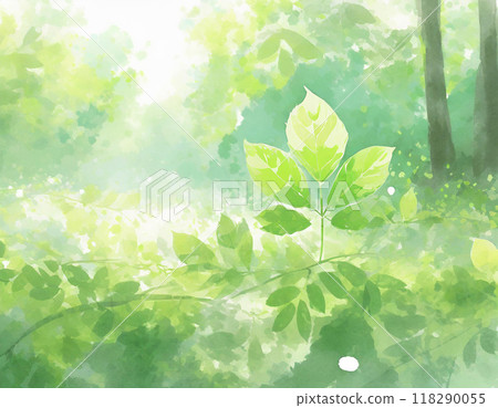 Watercolor green image texture 118290055