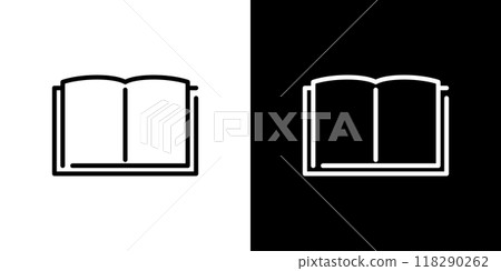 Book simple line icon 118290262