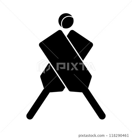 Cricket silhouette icons 118290461