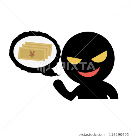 Financial fraud icon 118290495