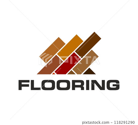 Wooden floor icon, wood parquet tile and flooring service emblem or label with colorful tiles, for home improvement company or brand services, showcasing craftsmanship and quality in hardwood floors Wooden floor icon, wood parquet tile and flooring service emblem or label with colorful tiles, for home improvement company or brand services, showcasing craftsmanship and quality in hardwood floors 118291290