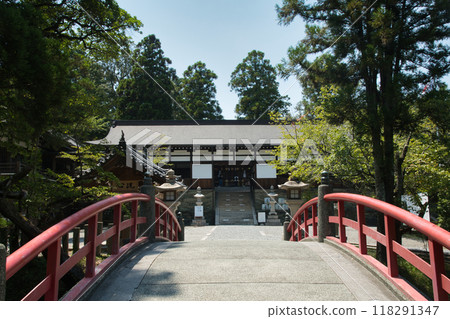 Itakiso Shrine (drum bridge and worship hall) [Wakayama City, Wakayama Prefecture] 118291347