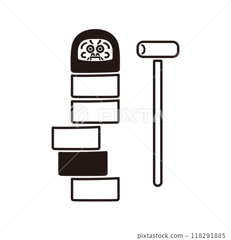 達摩掉落圖（黑色） 118291885