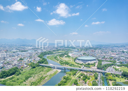 [群馬縣] 群馬縣政府/展望室：北景 118292219