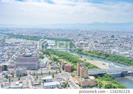 [群馬縣] 群馬縣政府/展望室：南面景觀 118292228