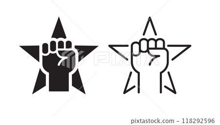 Motivation icons on white background. Vector illustration. 118292596