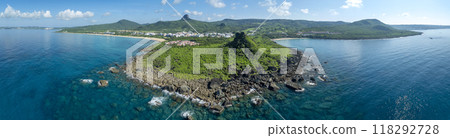 Aerial view of Kenting National park in Taiwan 118292728