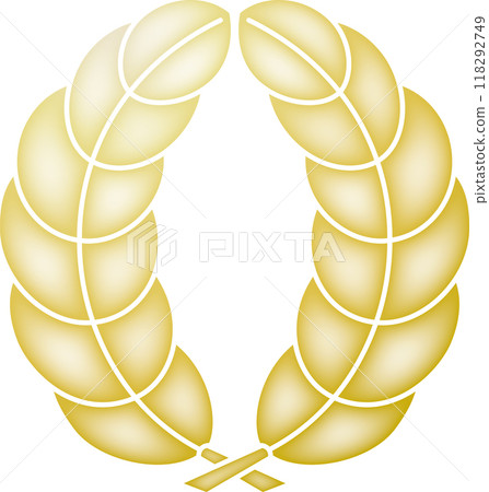 Family crest: Nakagawa Kashiwa [gold] 118292749