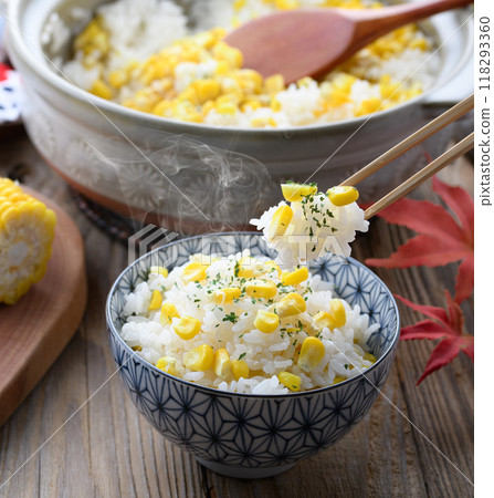 corn rice corn rice 118293360