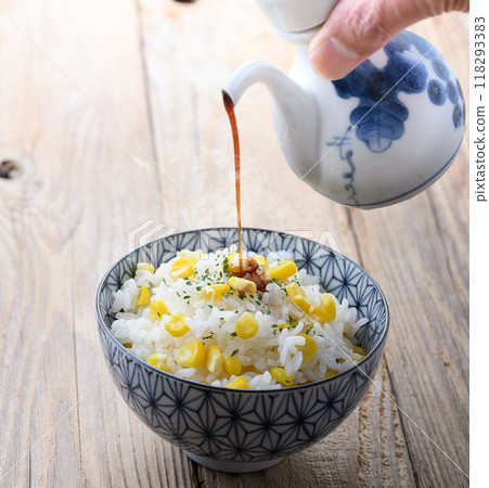 corn rice 118293383