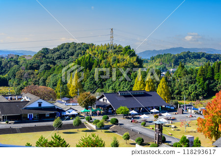 A roadside station with a spectacular view from Hitoyoshi Craft Park Ishino Park [Japan Heritage] A culture of conservatism and progress born from Sagara Hitoyoshi Kuma 118293617