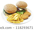Hamburger plate 118293671