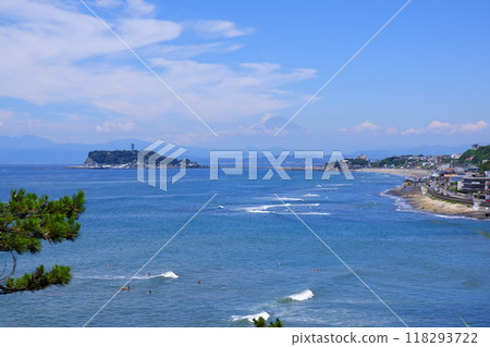 The sea of Shonan and Kamakura and the beautiful scenery of Enoshima 118293722