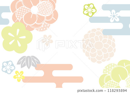 可愛的日本圖案柔和的設計 可愛的日本圖案柔和的設計 118293894