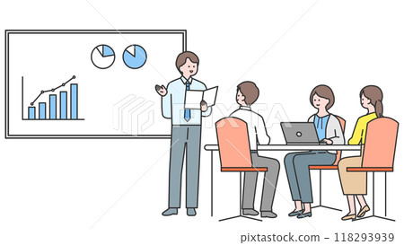 Business people to hold meetings 118293939