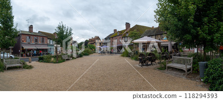 The Typical village of Beuvron en auge, Normandy, France The Typical village of Beuvron en auge, Normandy, France 118294393