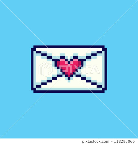 Pixel art love letter game asset design 118295066