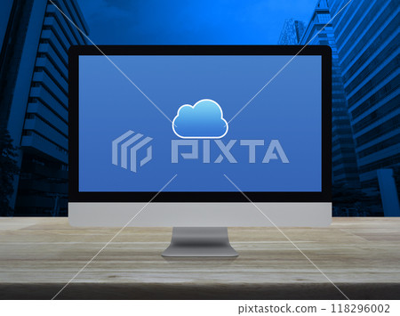 Technology cloud computing concept 118296002
