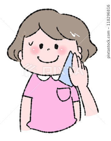 Children's skin care illustrations 118296816