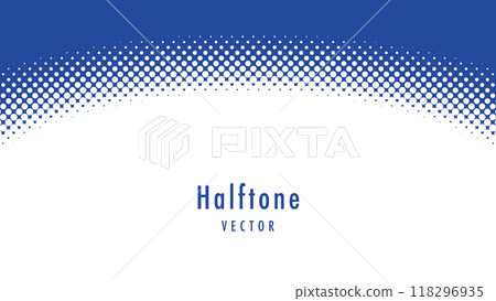 Halftone blue gentle curve background frame Halftone blue gentle curve background frame 118296935