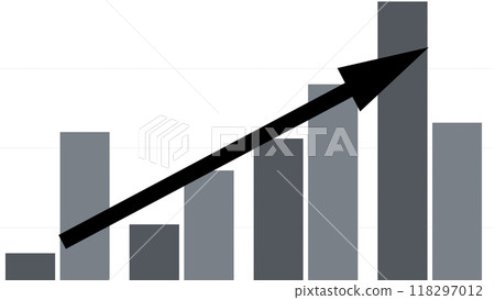 Rising chart 118297012