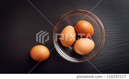 Raw eggs (chicken eggs) as an ingredient 118297227