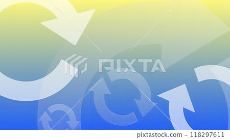 Background material of multiple rotating arrows 118297611