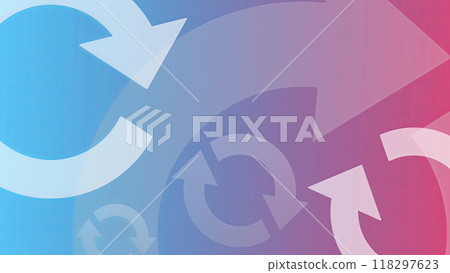 Background material of multiple rotating arrows 118297623
