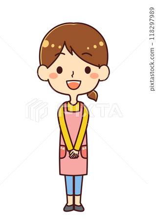 Nursery teacher illustration material Nursery teacher illustration material 118297989
