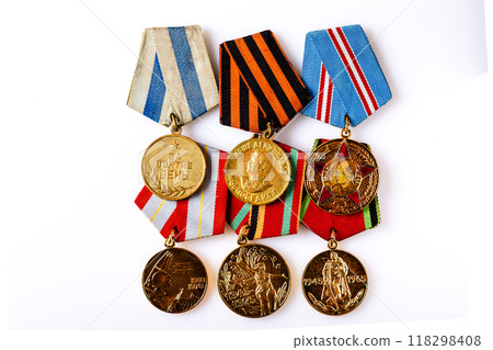 Collection Of Russian soviet Medals For Participation In The Second World War 118298408